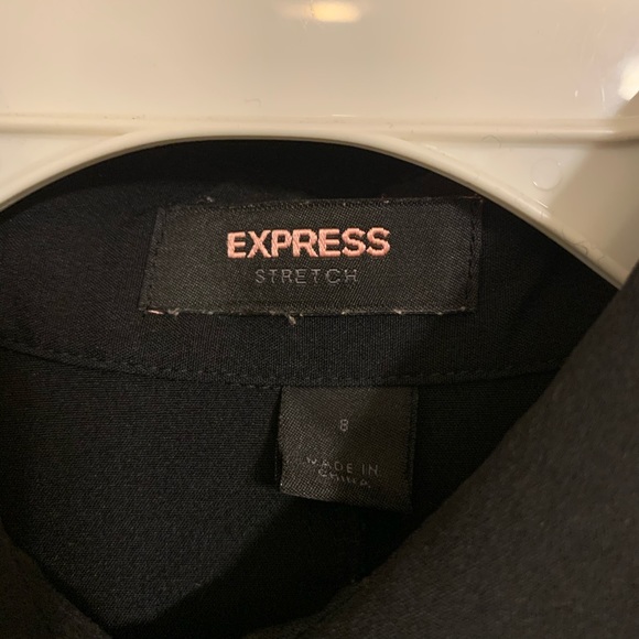 Express Black Button Down Collared Shirt - Picture 3 of 6